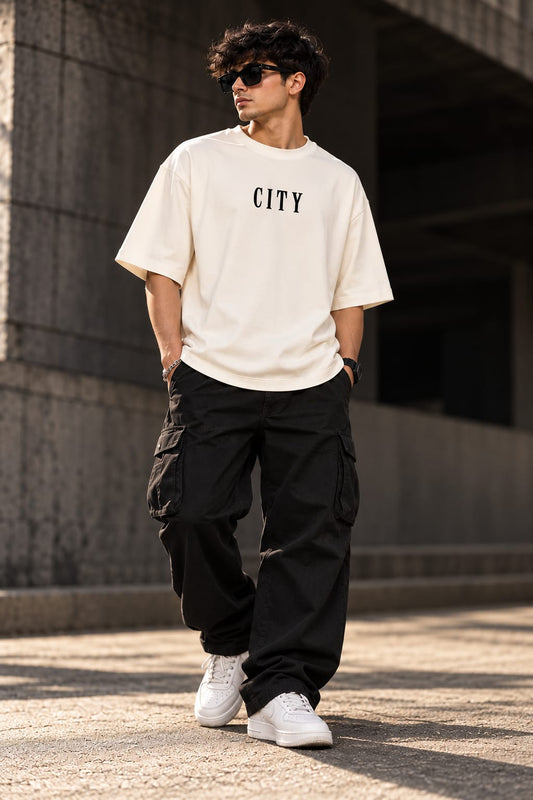 CITY Oversized Graphic T-Shirt – Premium Streetwear | Off White