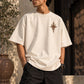 Folk Temple Oversized T-Shirt — Off White