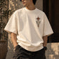 Folk Bloom Oversized T-Shirt — Off White