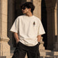 AZTEC Oversized Graphic T-Shirt | Premium Geometric Streetwear – Off White