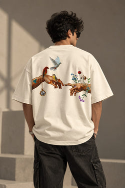 Bird & Bloom Oversized T-Shirt