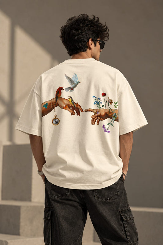 Bird & Bloom Oversized T-Shirt