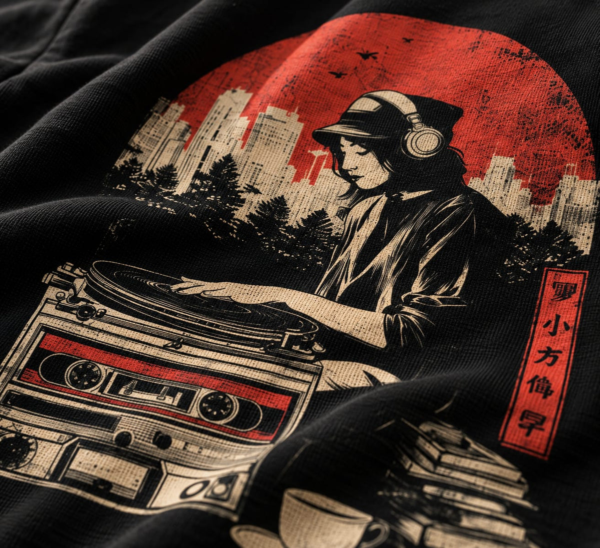 Music Heals Oversized T-Shirt — Black
