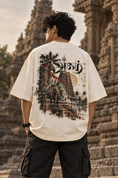 Temple Roots Oversized T-Shirt — Off White