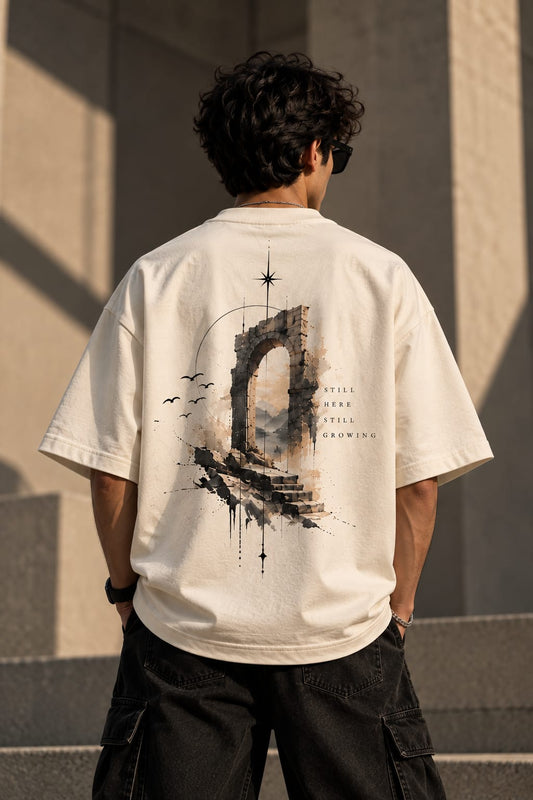 Still Growing Oversized T-Shirt — Off White