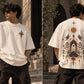 Folk Temple Oversized T-Shirt — Off White