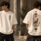 Folk Bloom Oversized T-Shirt — Off White