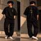 Celestial Compass Oversized T-Shirt — Black