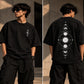 Lunar Orbit Oversized T-Shirt — Black