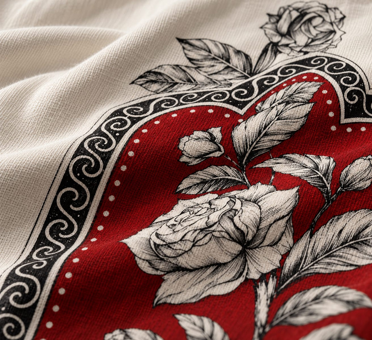 Rose Relic Oversized T-Shirt — Off White