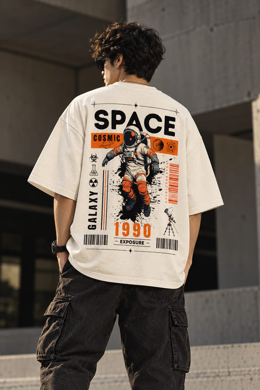 Space 1990 Oversized T-Shirt — Off White