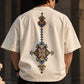 AZTEC Oversized Graphic T-Shirt | Premium Geometric Streetwear – Off White